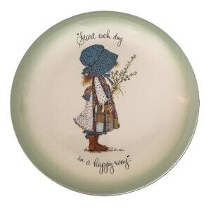 Holly Hobbie Plate 10.5 Start Each Day in a Happy Way Collector’s Edition 1972